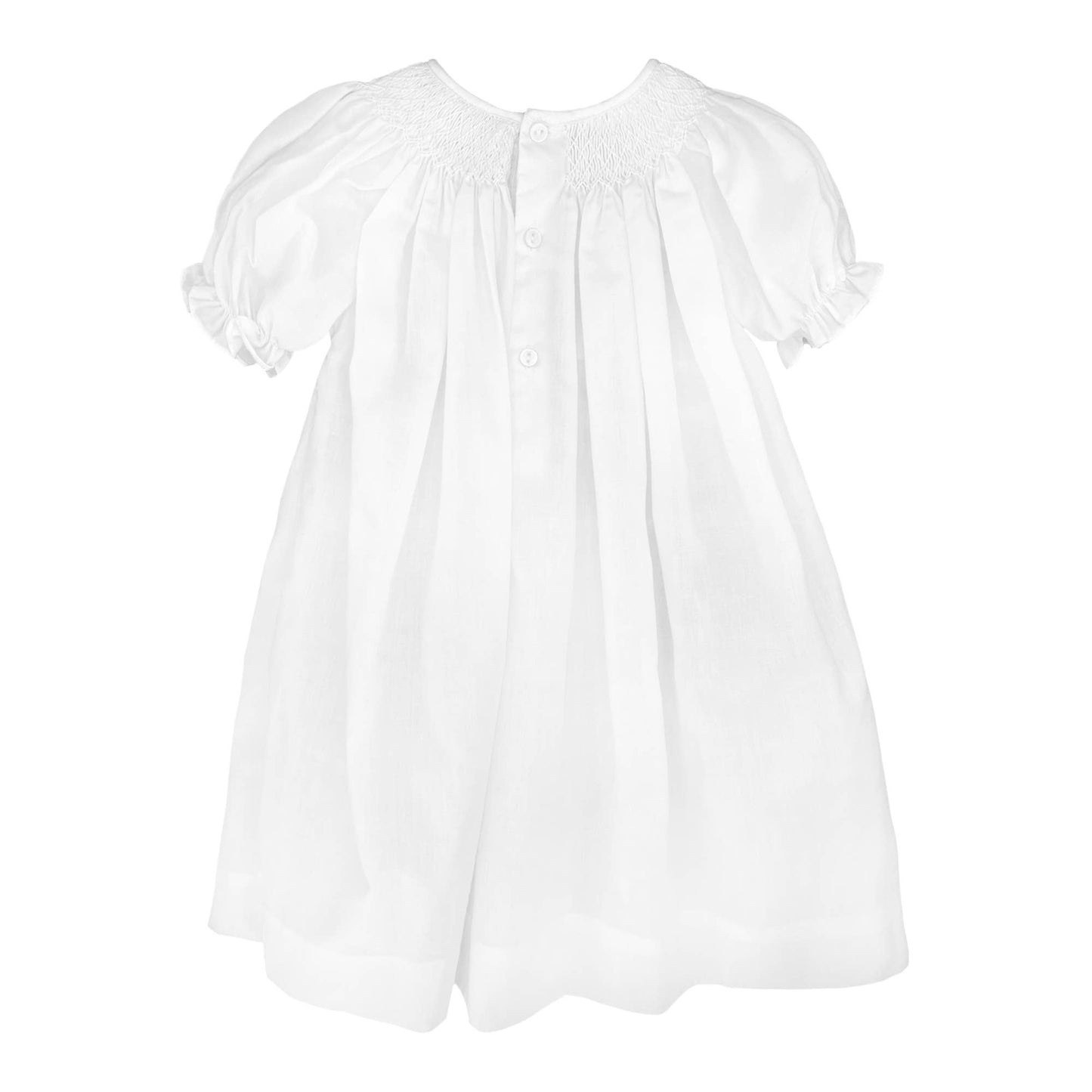 Petit Ami Smocked Daygown with Raglan Embroidery