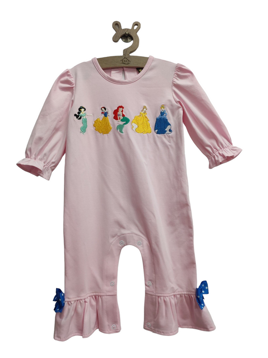 Banana Split Princess Girls Romper