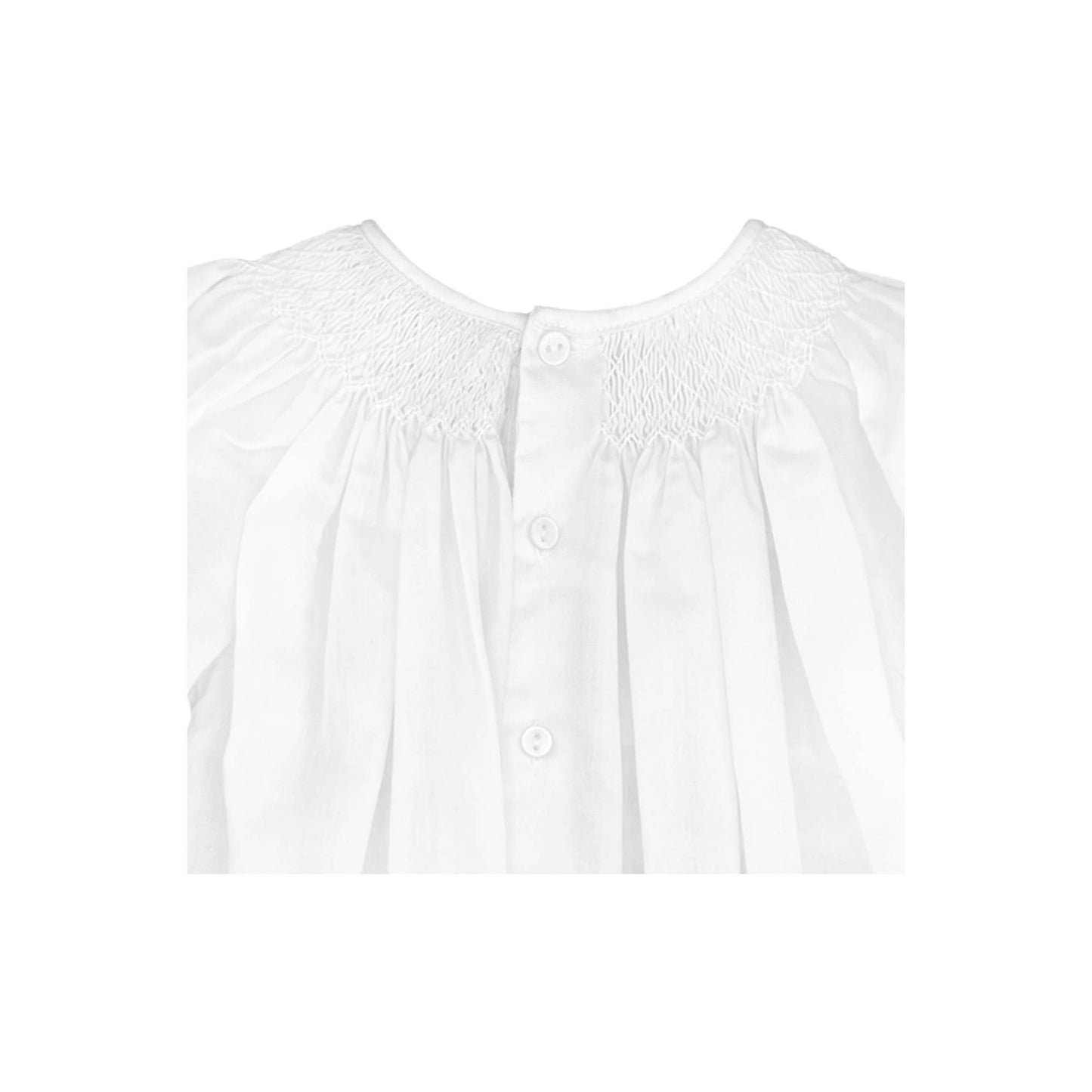 Petit Ami Smocked Daygown with Raglan Embroidery