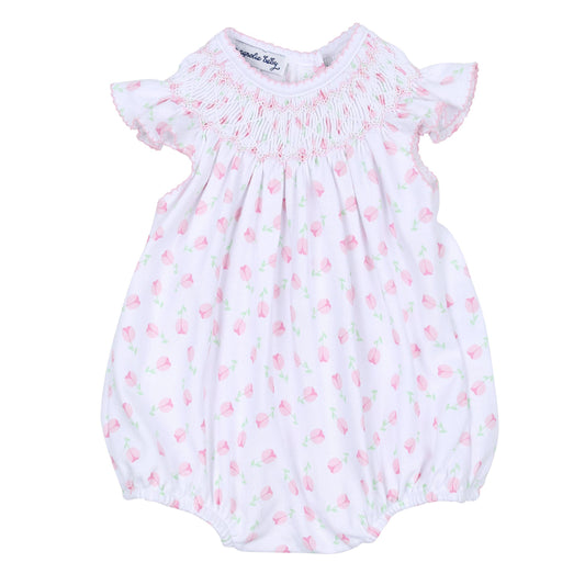 Magnolia Baby Tessa's Classics Pink Bishop Printed Flutters Bubble