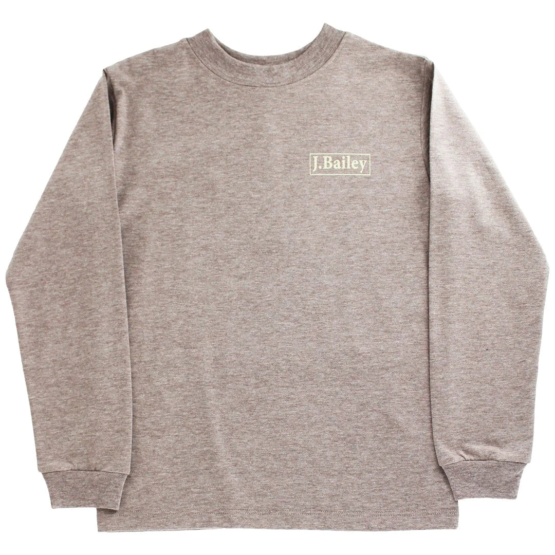 J. Bailey Long Sleeve Logo Tee- Dog on Bark