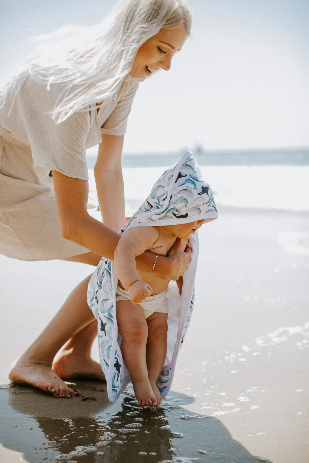 Copper Pearl Kai Premium Knit Hooded Towel