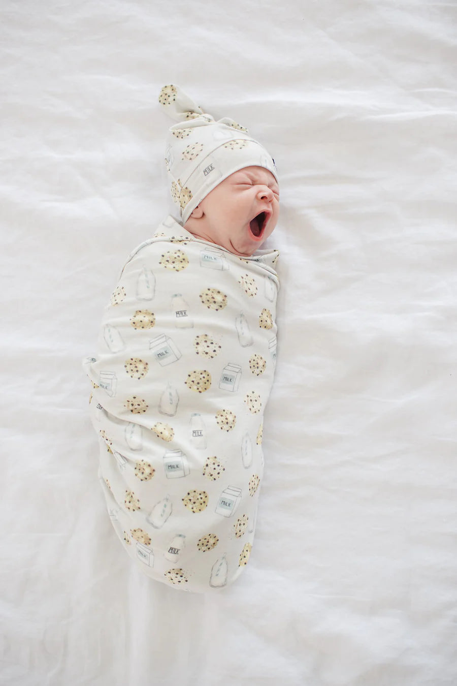 Copper Pearl Chip Top Knot Hat (0-4m)