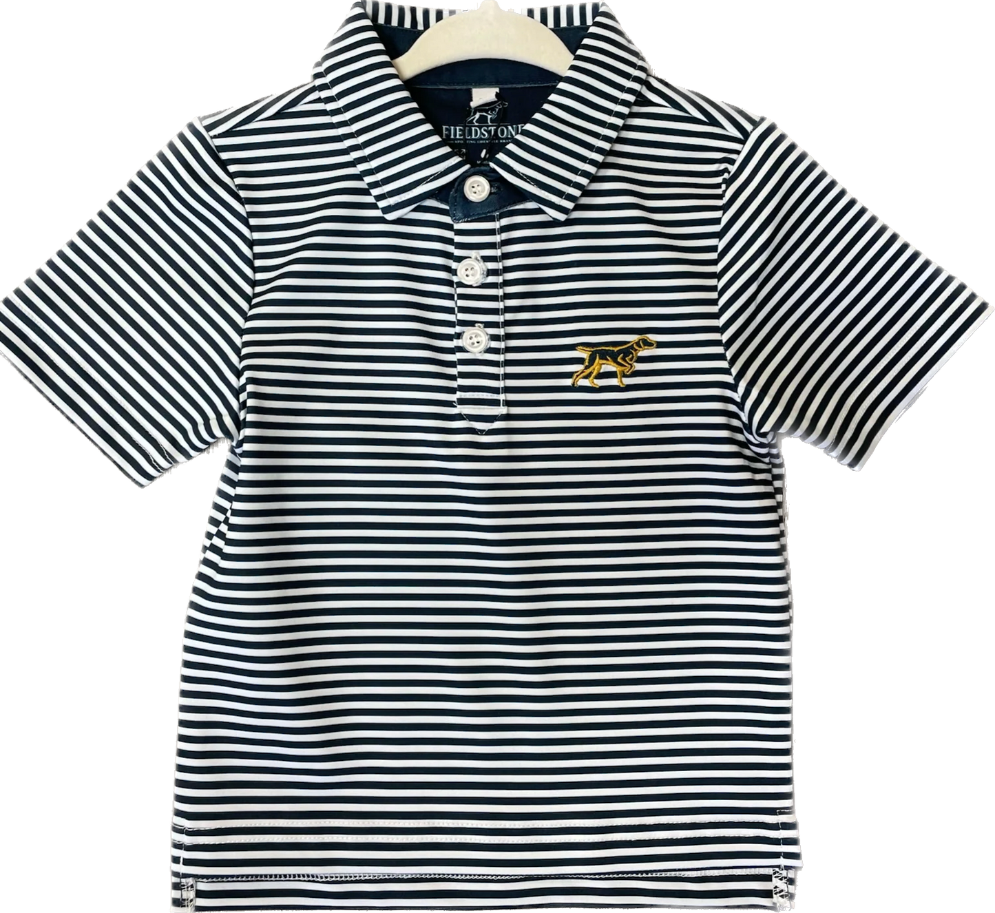 Fieldstone - Marshall Performance Polo- Navy/White