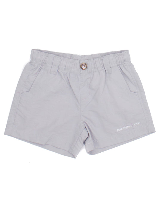 Properly Tied Boys Mallard Short - Light Grey