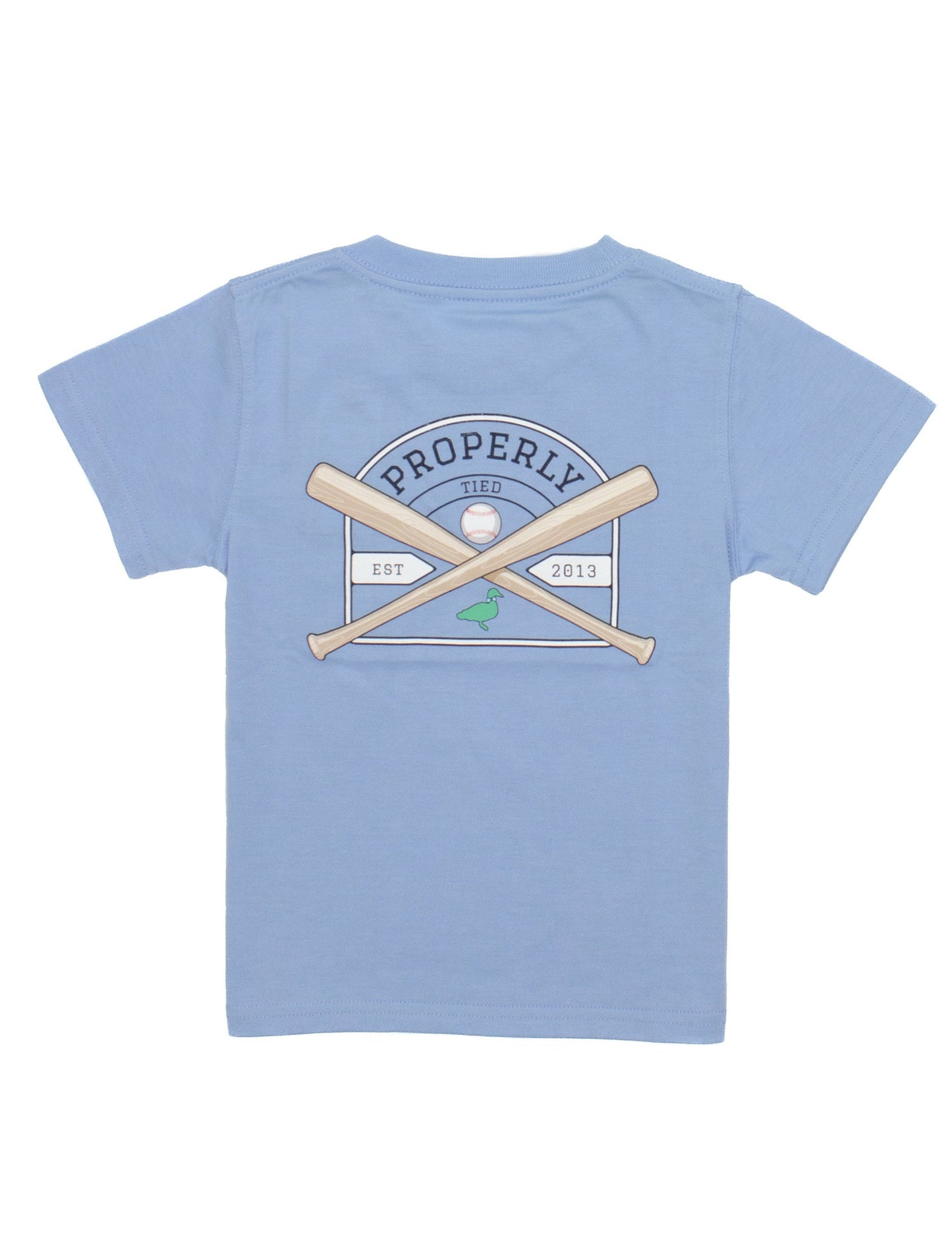 Properly Tied Boys Baseball Shield Short Sleeve