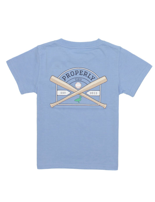 Properly Tied Boys Baseball Shield Short Sleeve