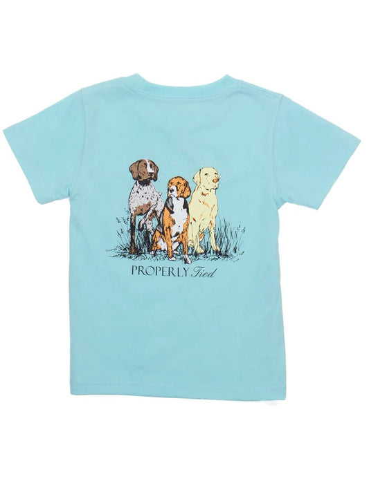 Properly Tied Boys Triple Dog Short Sleeve Arctic T-Shirt