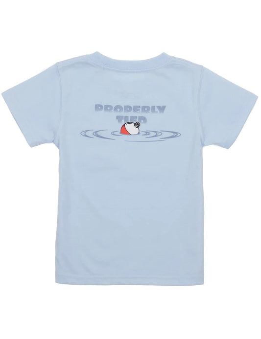 Properly Tied Bobber Short Sleeve Periwinkle Blue T-Shirt