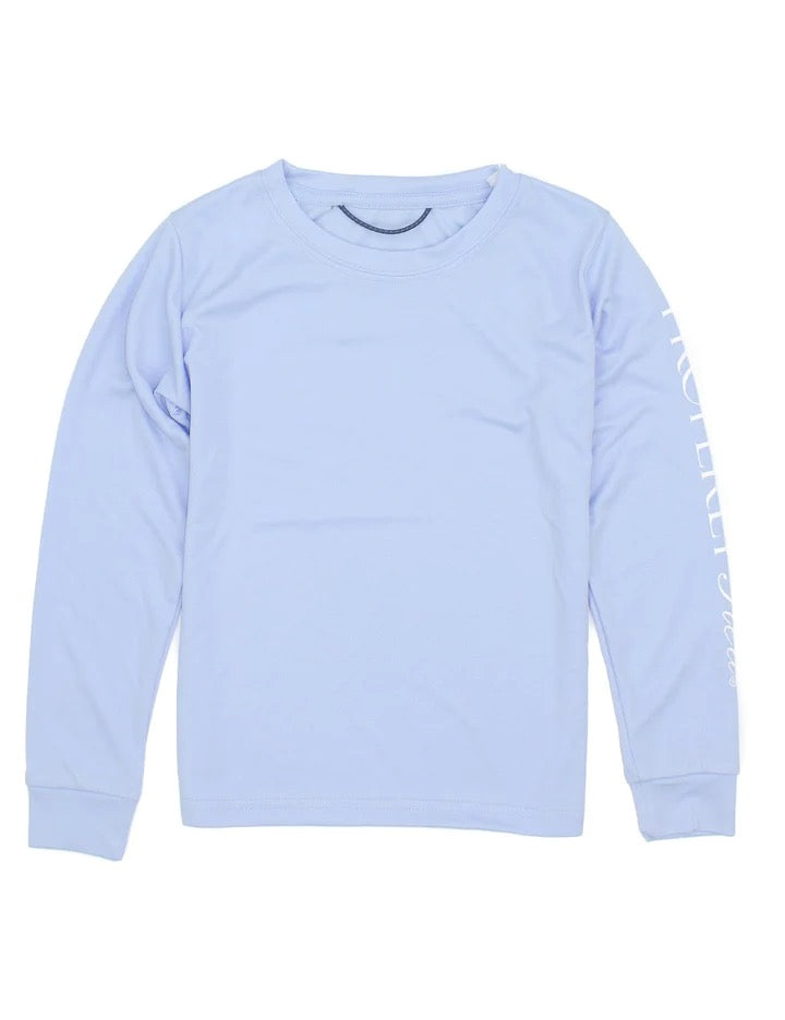 Properly Tied Boys Tidal Rashguard Light Blue