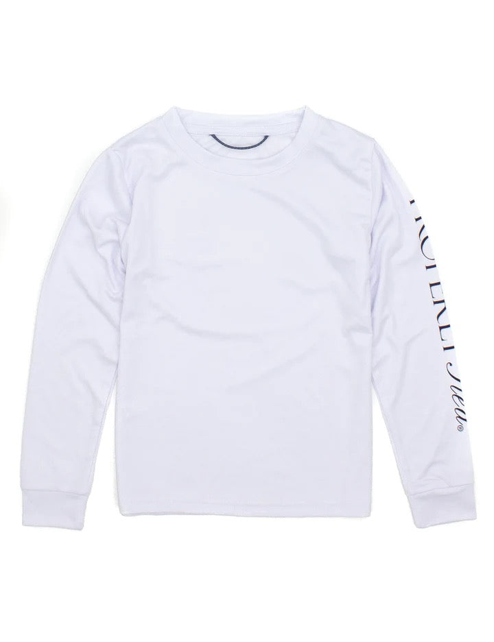 Properly Tied Boys Tidal Rashguard White