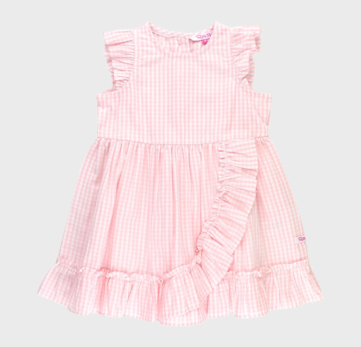 Ruffle Butts Pink Gingham Ruffle Dress