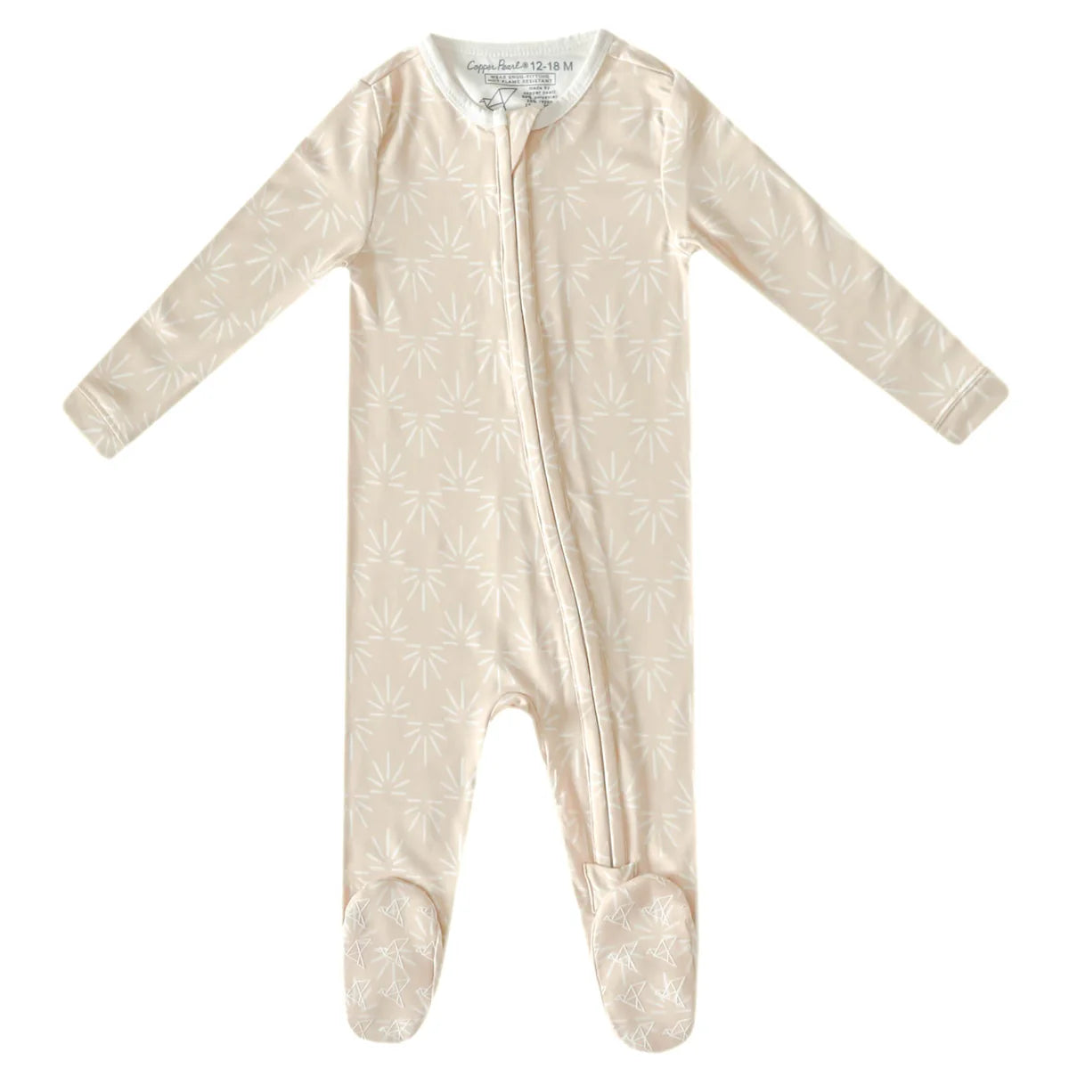 Copper Pearl Sol Zip-Up Footie