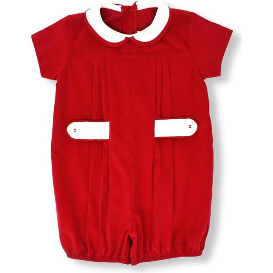 Lullaby Set Andrew Red Corduroy Bubble