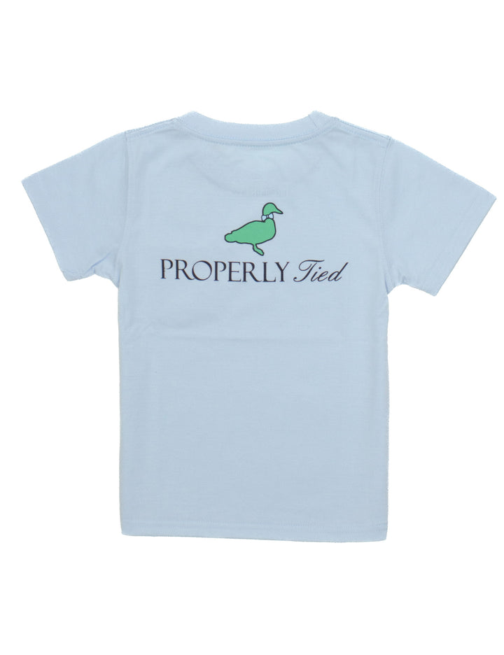 Properly Tied Boys Classic Logo SS Periwinkle