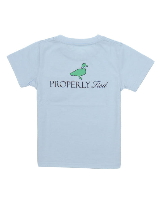 Properly Tied Boys Classic Logo SS Periwinkle