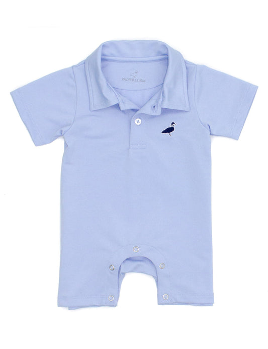 Properly Tied Baby Canal Polo Shortall Light Blue