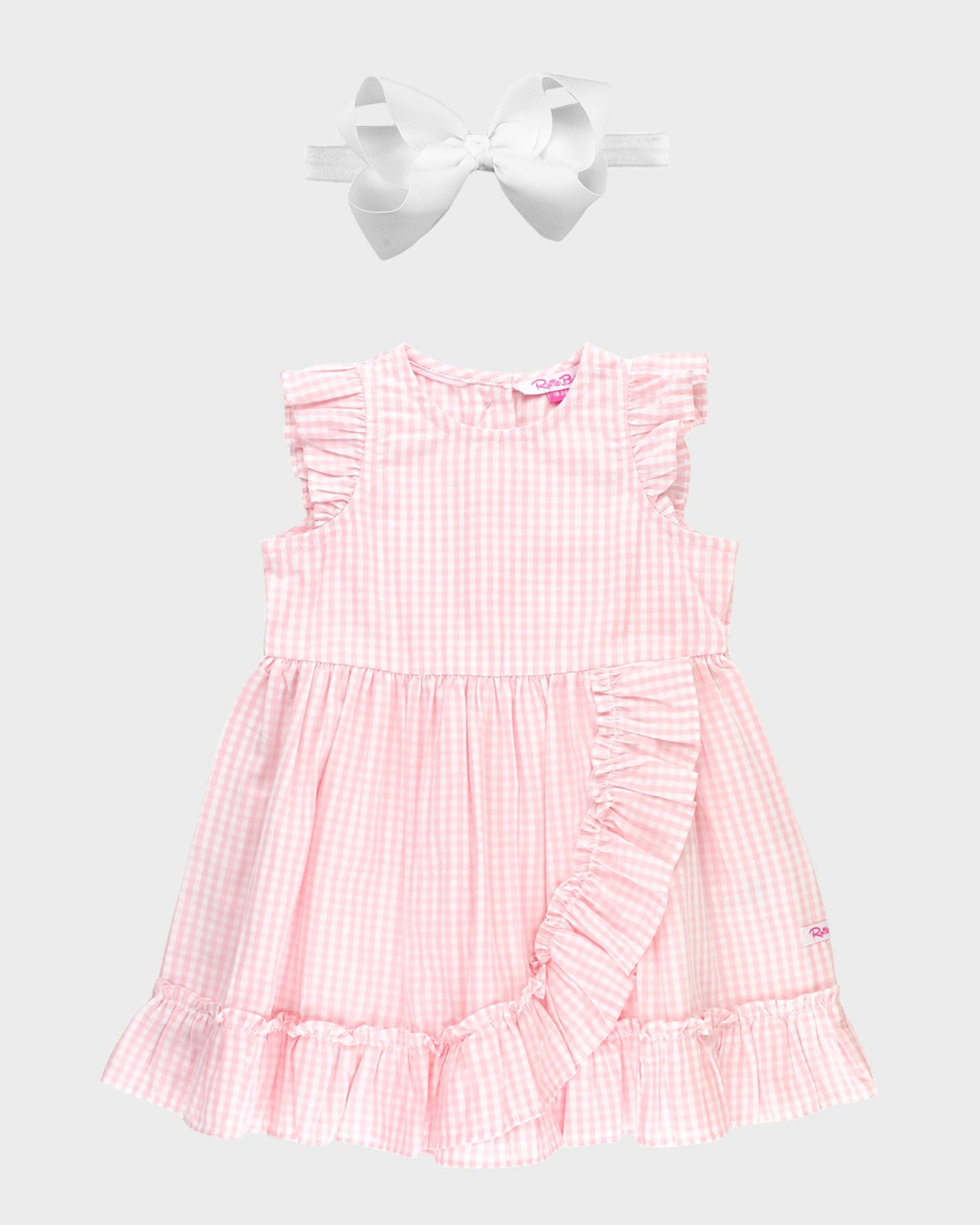 Ruffle Butts Pink Gingham Ruffle Dress