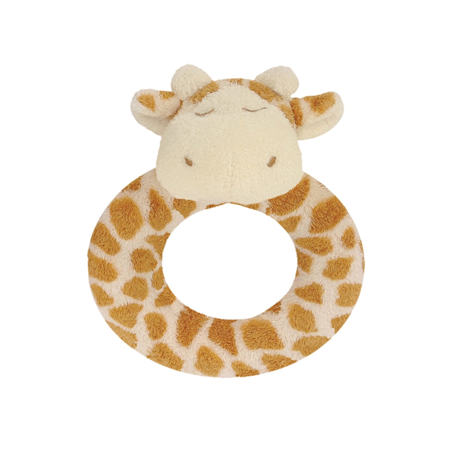 Angel Dear Tan Giraffe Ring Rattle