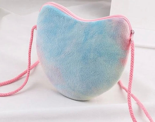 Girls Tie Dye Heart Purse