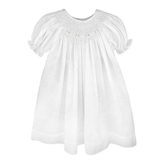 Petit Ami Smocked Daygown with Raglan Embroidery