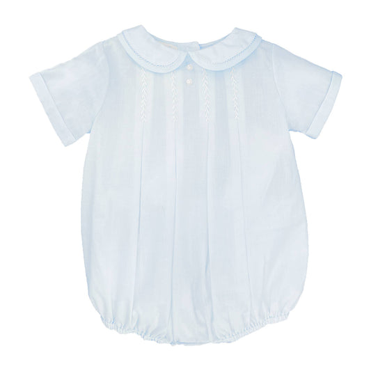 Petit Ami Romper with Hand Feather Stitching