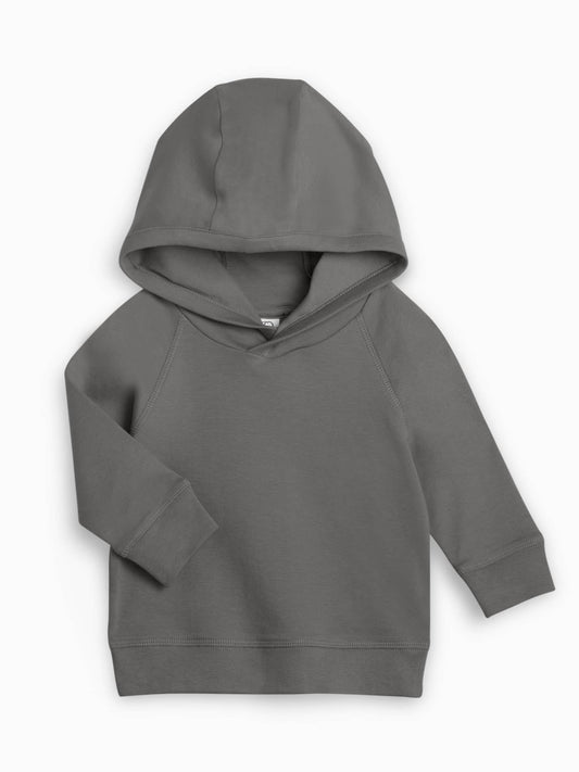 Colored Organics Madison Hooded Pullover - Pewter