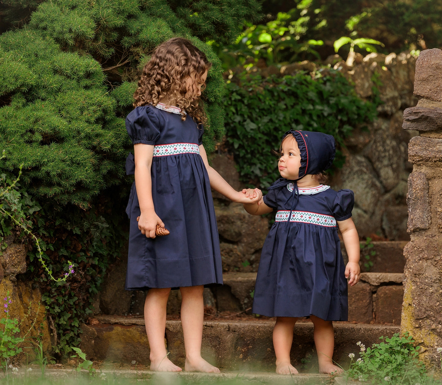 Feltman Brothers Navy Smocked Dress