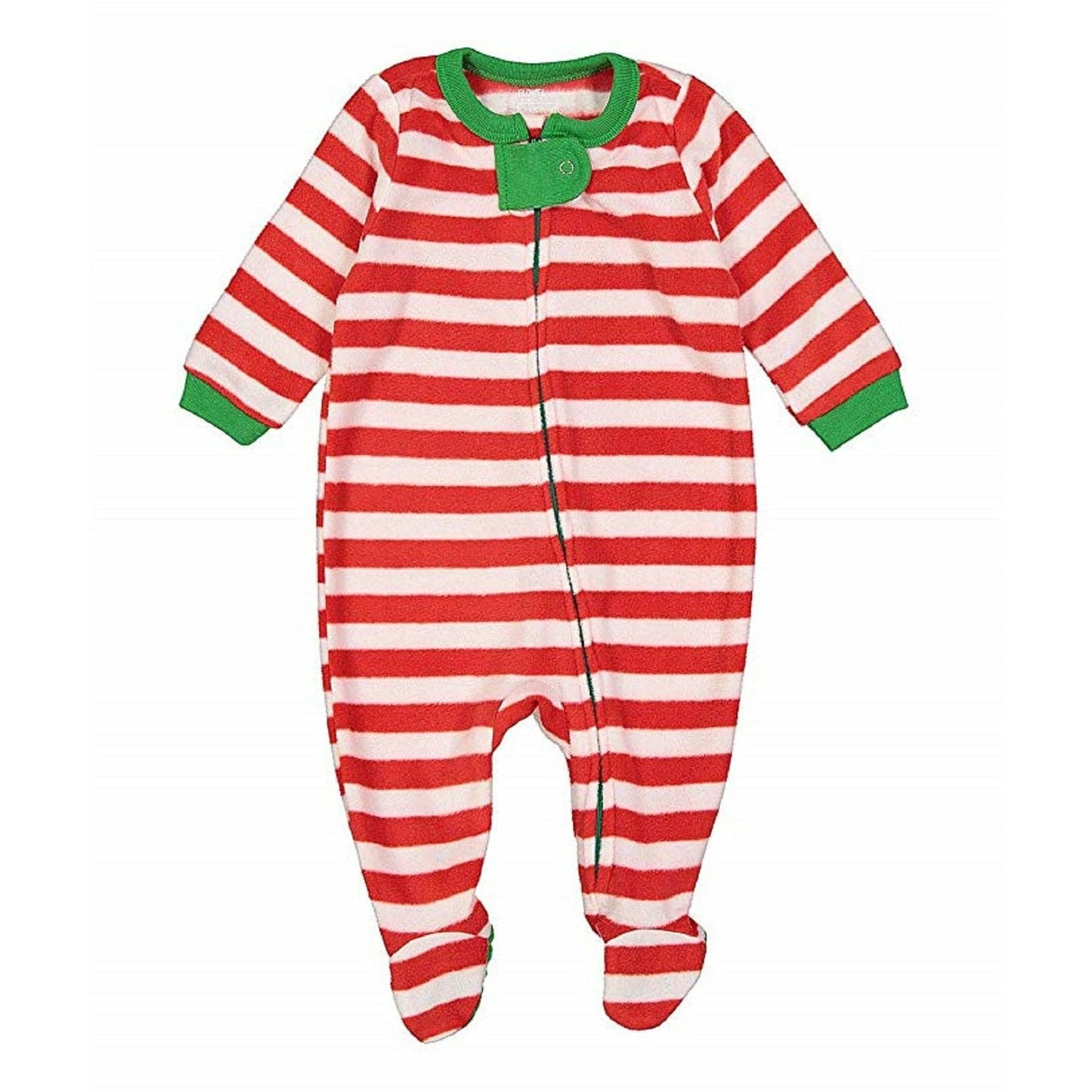 Christmas Red And White Footed Pajamas