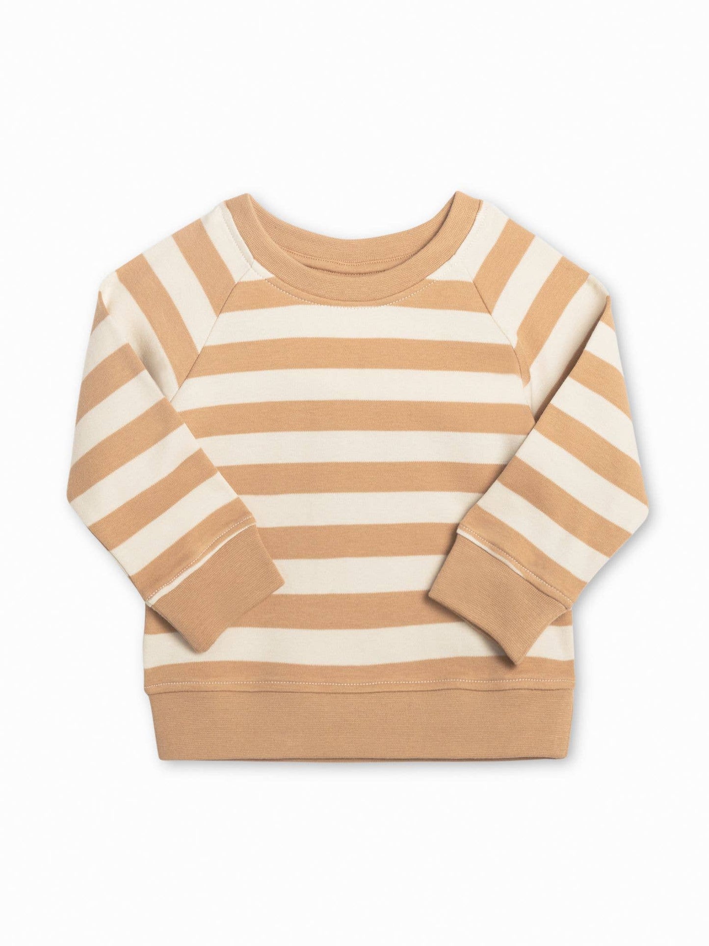 Colored Organics Portland Pullover - Tan Ely Stripe