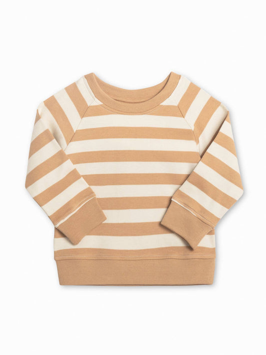 Colored Organics Portland Pullover - Tan Ely Stripe