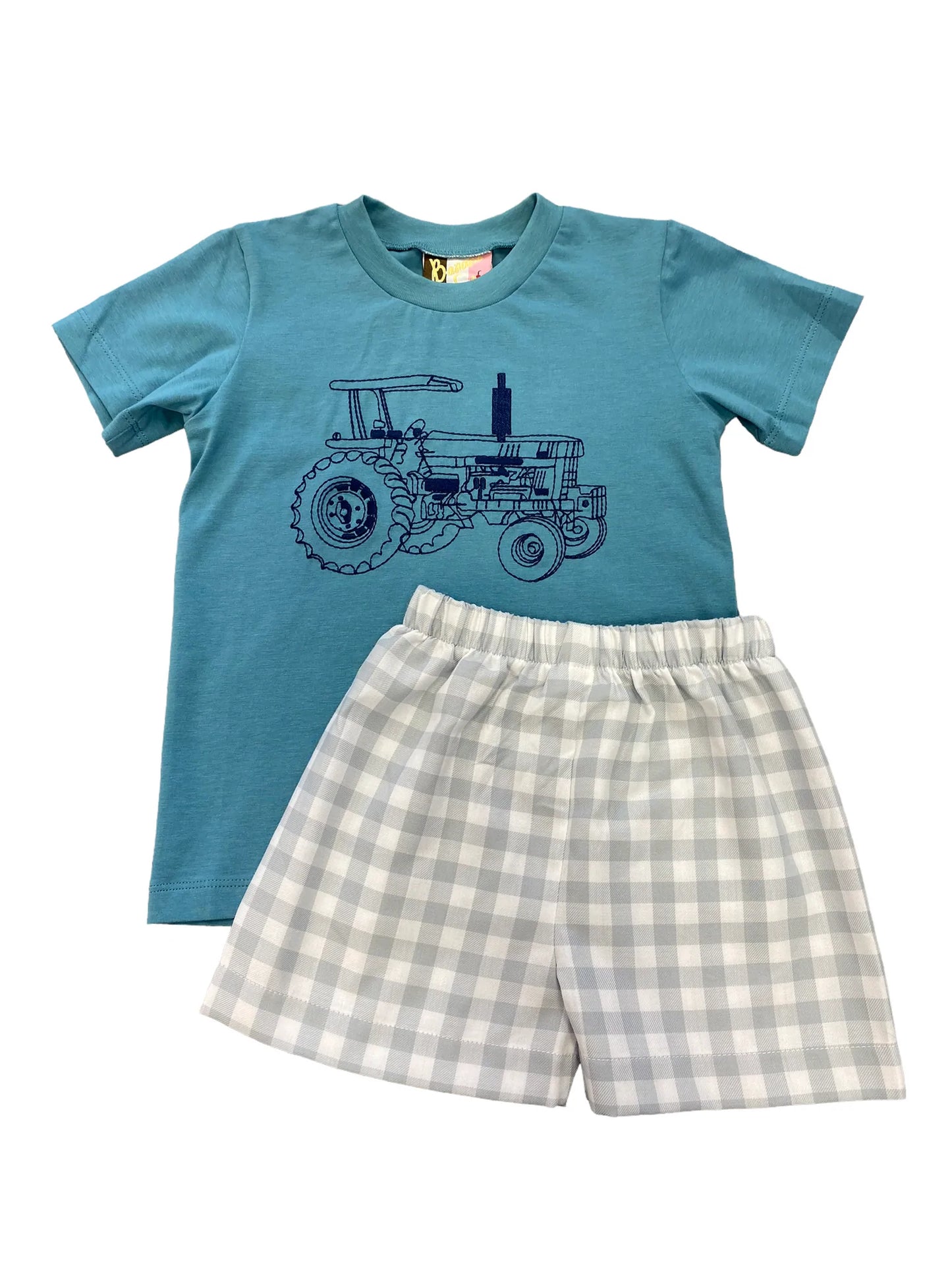 Banana Split Tractor Boys Short Set