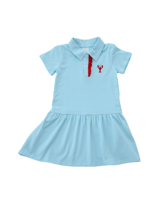 Itsy Bitsy Crawfish/Lobster Polo Dress