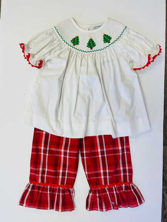 Girls 2 Piece Christmas Pants Outfit