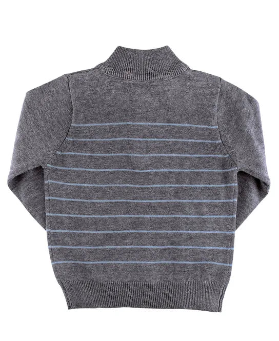 Rugged Butts Quarter-Zip Charcoal Sweater