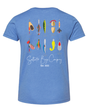 Saltwater Boys Little Lures Short Sleeve Tee Marine Blue