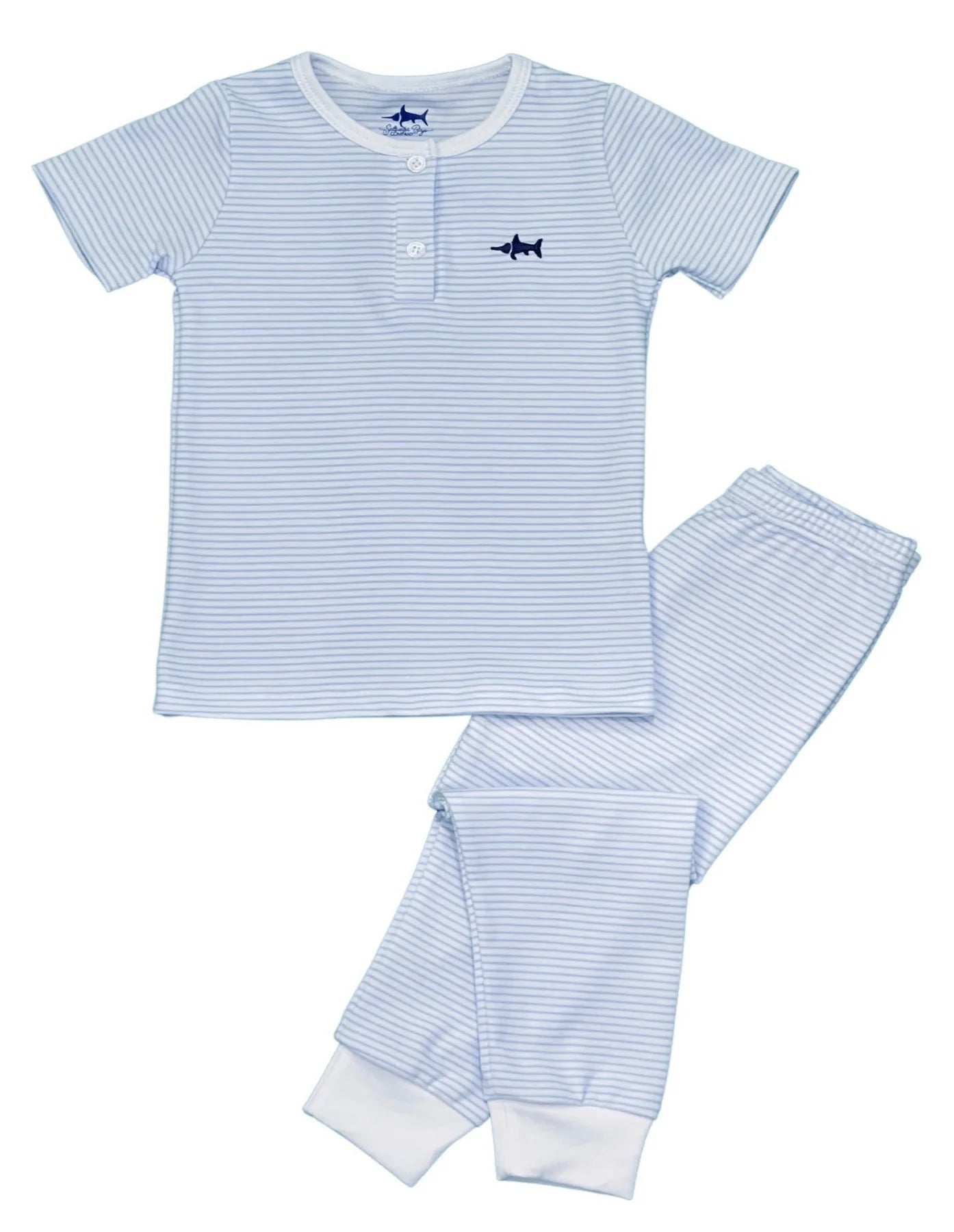 Saltwater Boys Jekyll Pajama Set Blue Stripe