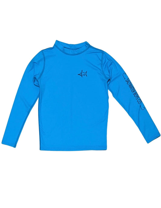 Saltwater Boys Tybee Long Sleeve Rashguard Atlantic Blue