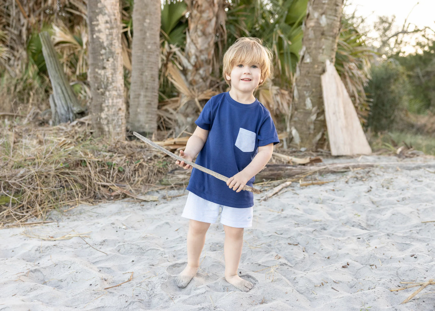 Saltwater Boys Saint Simons Short Set Navy