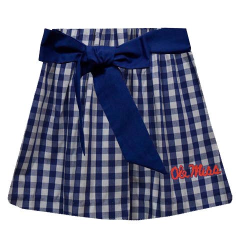 Ole Miss Rebels Embroidered Navy Skirt