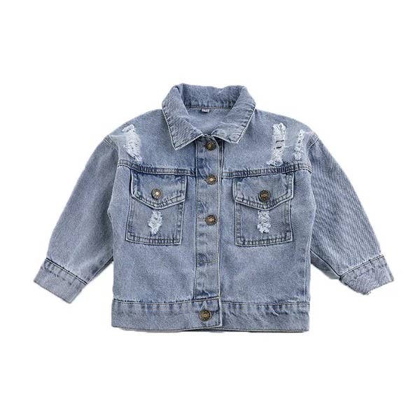 Kids Distressed Denim Jacket