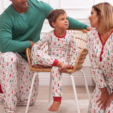 Cozy Christmas Kids Pajamas - Bamboo Cotton